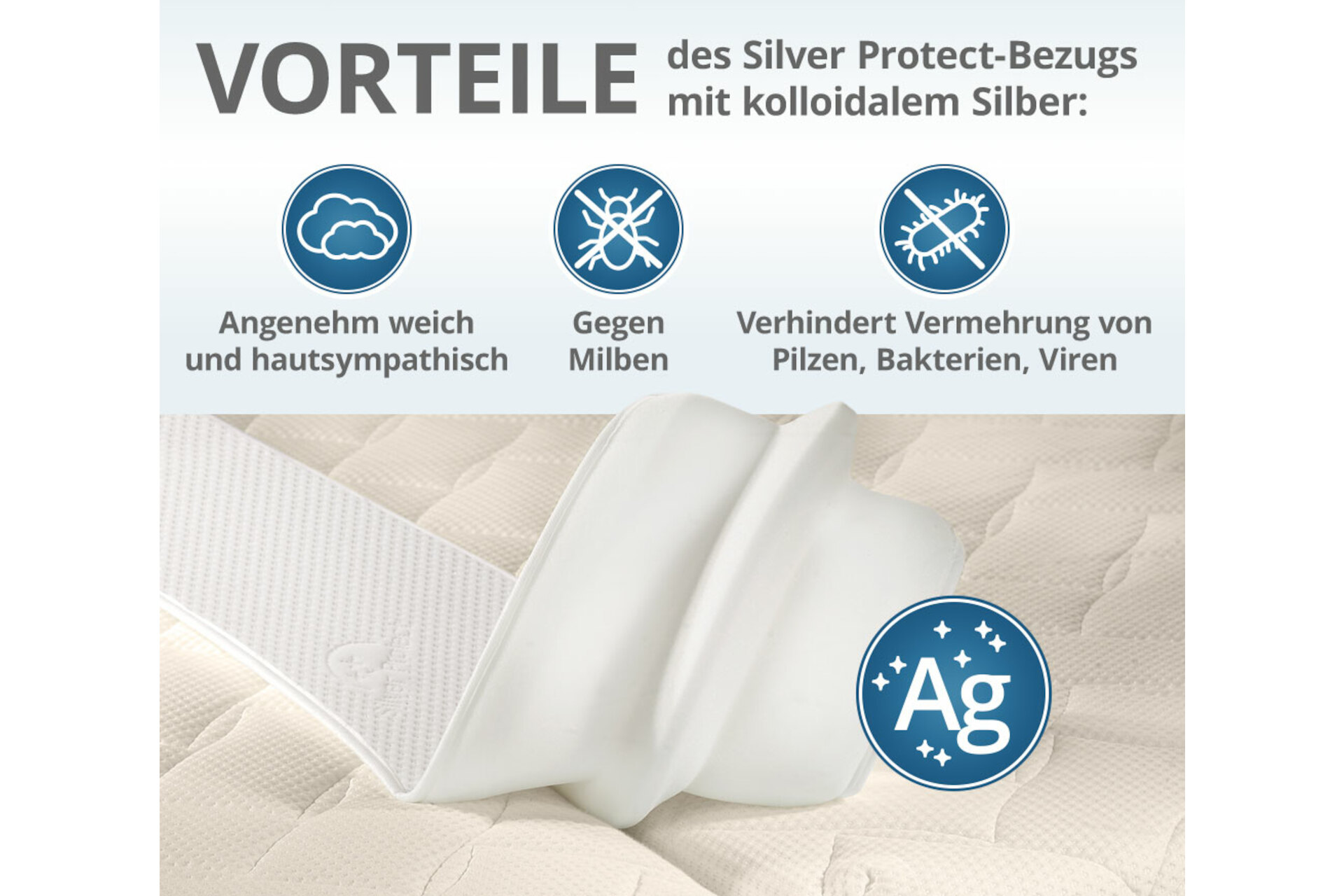 Liebesbrücke mit Silver Protect-Bezug