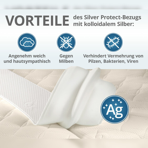 Liebesbrücke mit Silver Protect-Bezug