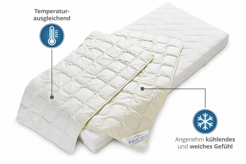 Wildseide Exquisit Qualitäts-Bettdecke für den Sommer