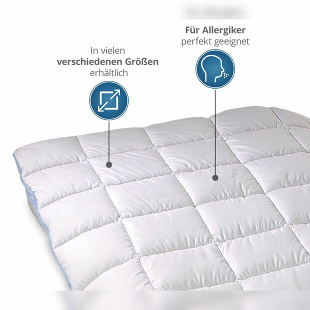 TopCool kochfeste Qualitäts-4-Jahreszeitendecke mit Druckknöpfen