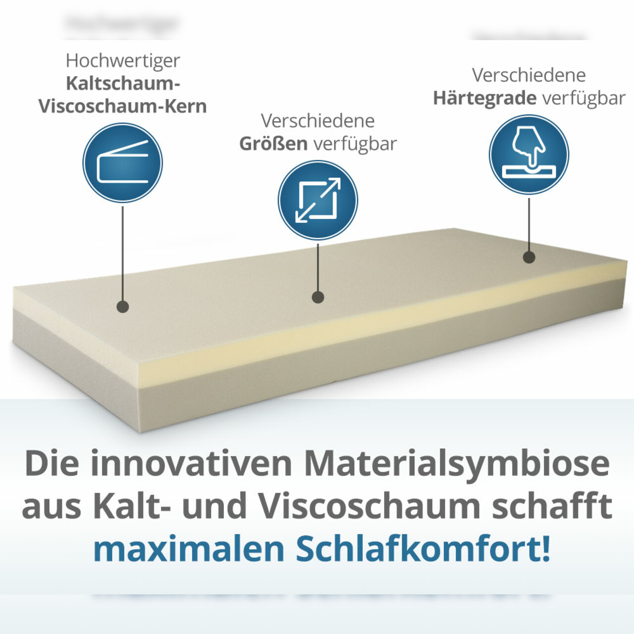 Luxusviscomatratze VT 3 mit Medicare-Bezug