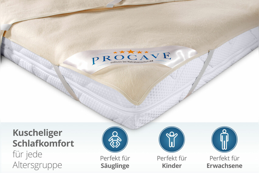 Matratzen-Auflage aus 100% Baumwolle mit Sanfor-Ausrüstung