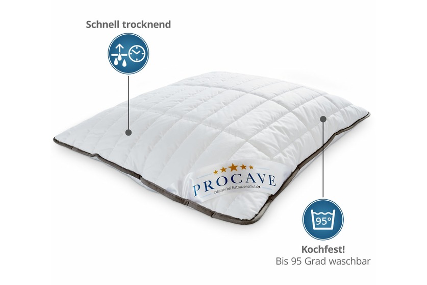 JZS Kopfkissen 40x40cm Hotel Qualität - Daunen Alternative Mikrofaser