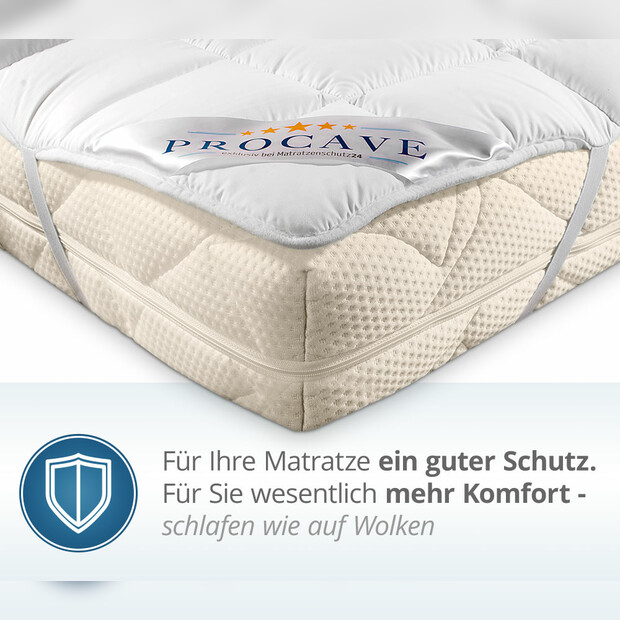 Microfaser Matratzenauflage (Micro-Comfort) mit 4 Eckgummis