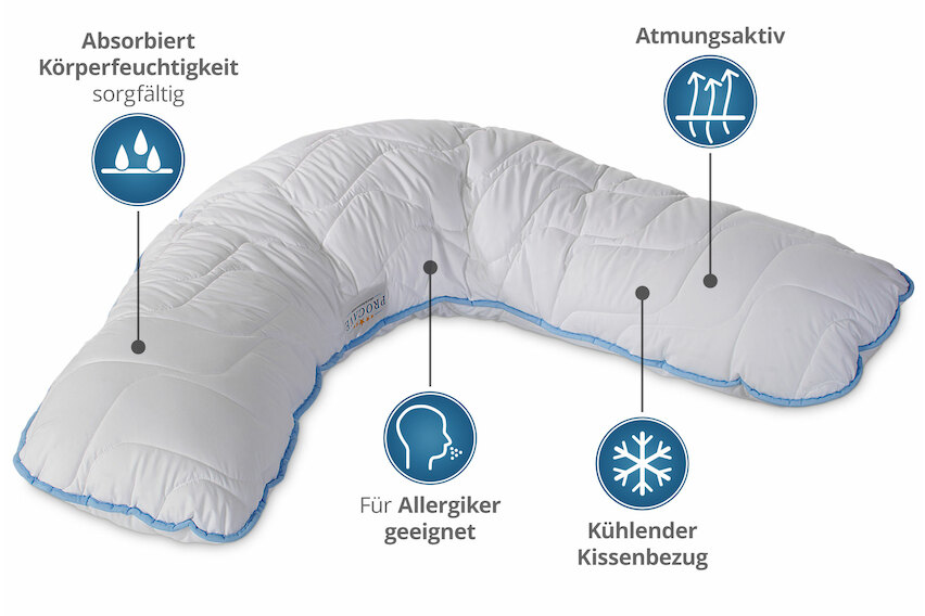 Stillkissen mit Top-Cool Kissenbezug