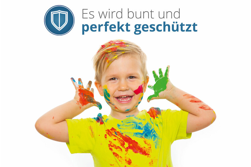 Unversteppter Matratzenbezug in hellblau