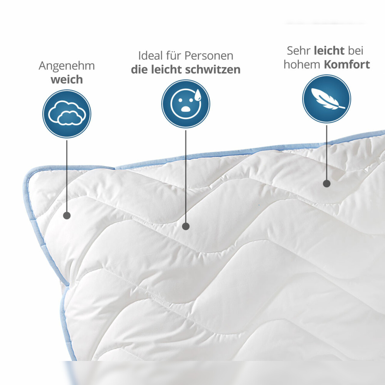 Kühlendes Kopfkissen (TopCool) gegen Schwitzen
