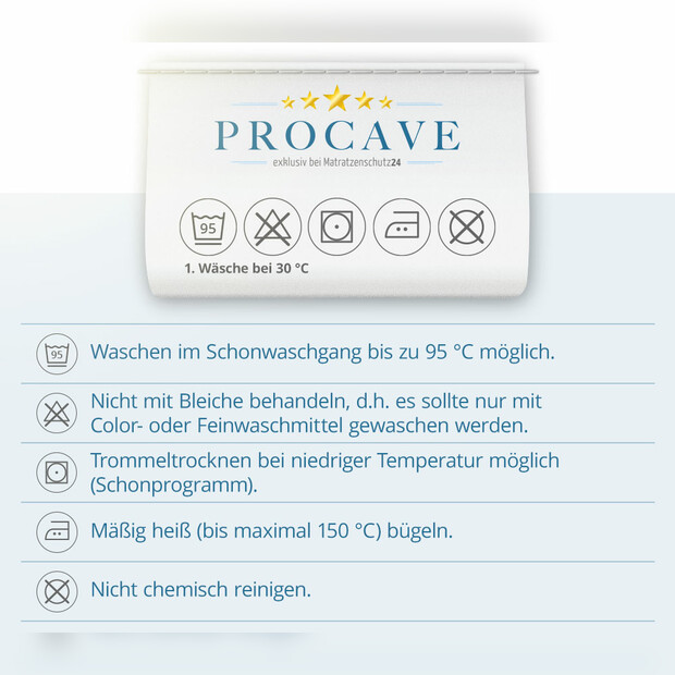 Molton Matratzenauflage mit Sanfor-Ausrüstung