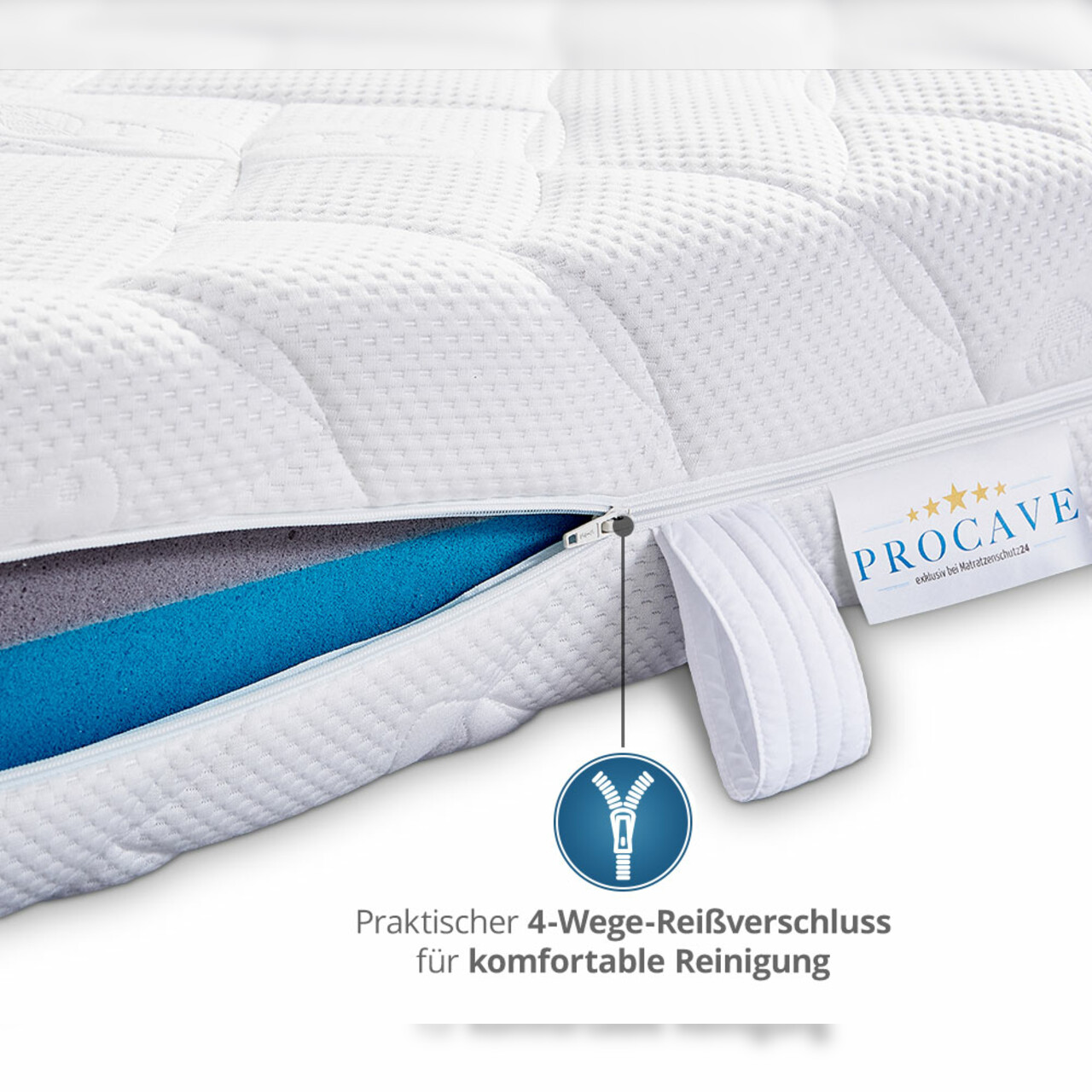 Lyocell Matratzenbezug versteppt