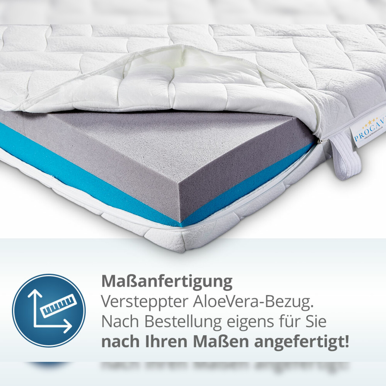 AloeVera Matratzenbezug versteppt