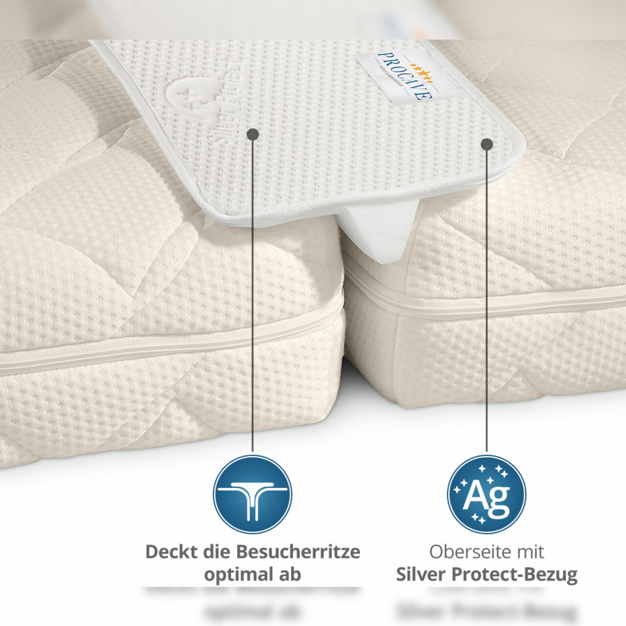 Liebesbrücke mit Silver Protect-Bezug