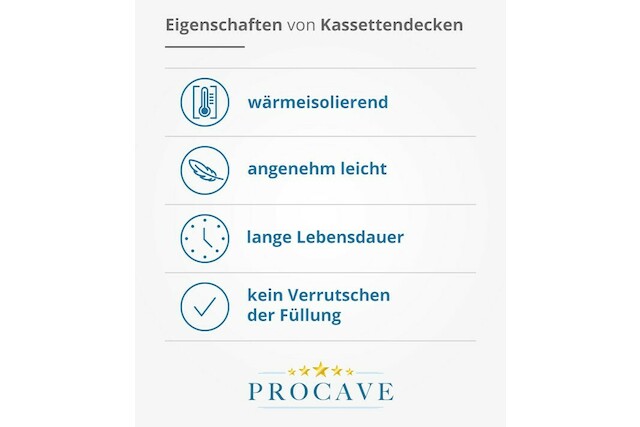 Eigenschaften von Kassettendecken von PROCAVE