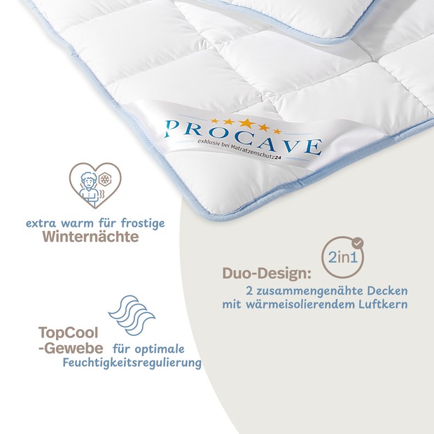 TopCool kochfeste Qualitäts-Duo-Winterdecke