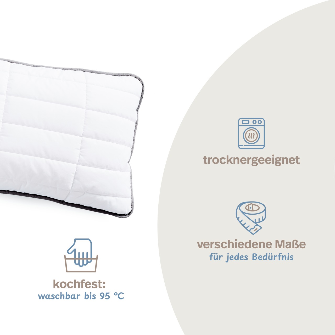 OBJEKT Kopfkissen kochfest in Hotel-Qualität