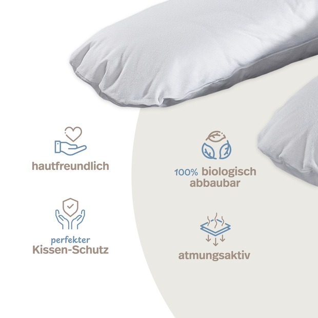 Feinflanell Schutzbezug für Stillkissen aus Baumwolle