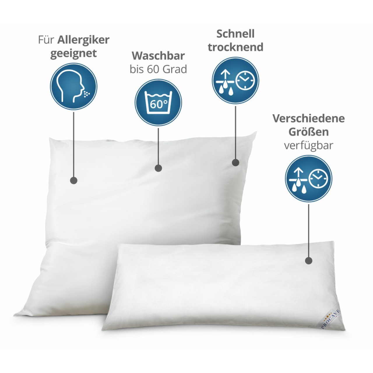 MICRO-COMFORT Kissen unversteppt