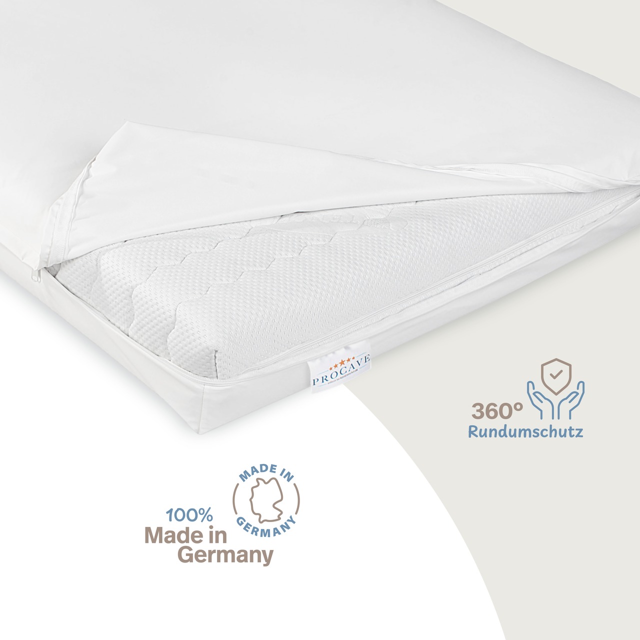 wasserdichter Matratzenbezug weiß