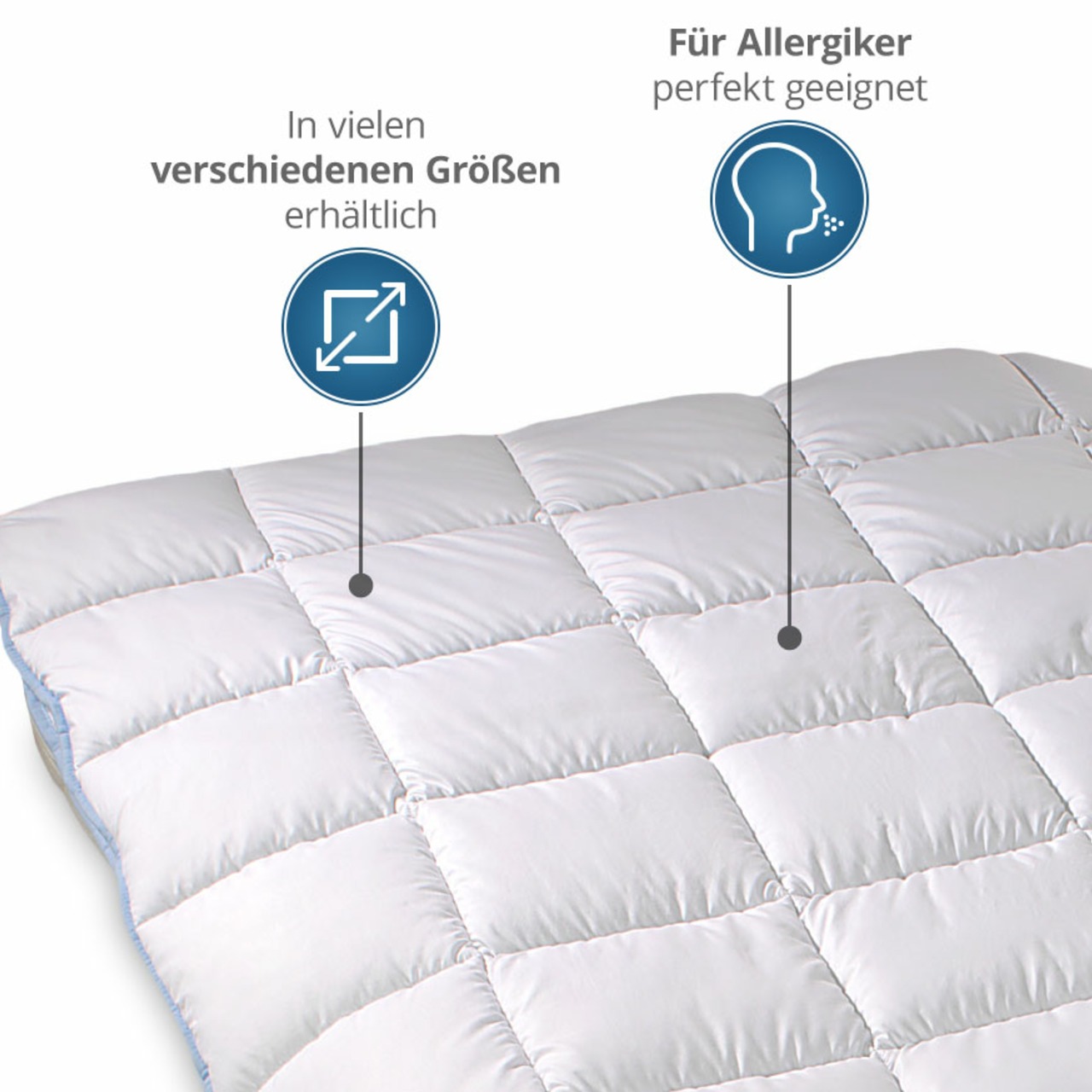 TopCool kochfeste Qualitäts-4-Jahreszeitendecke mit Druckknöpfen