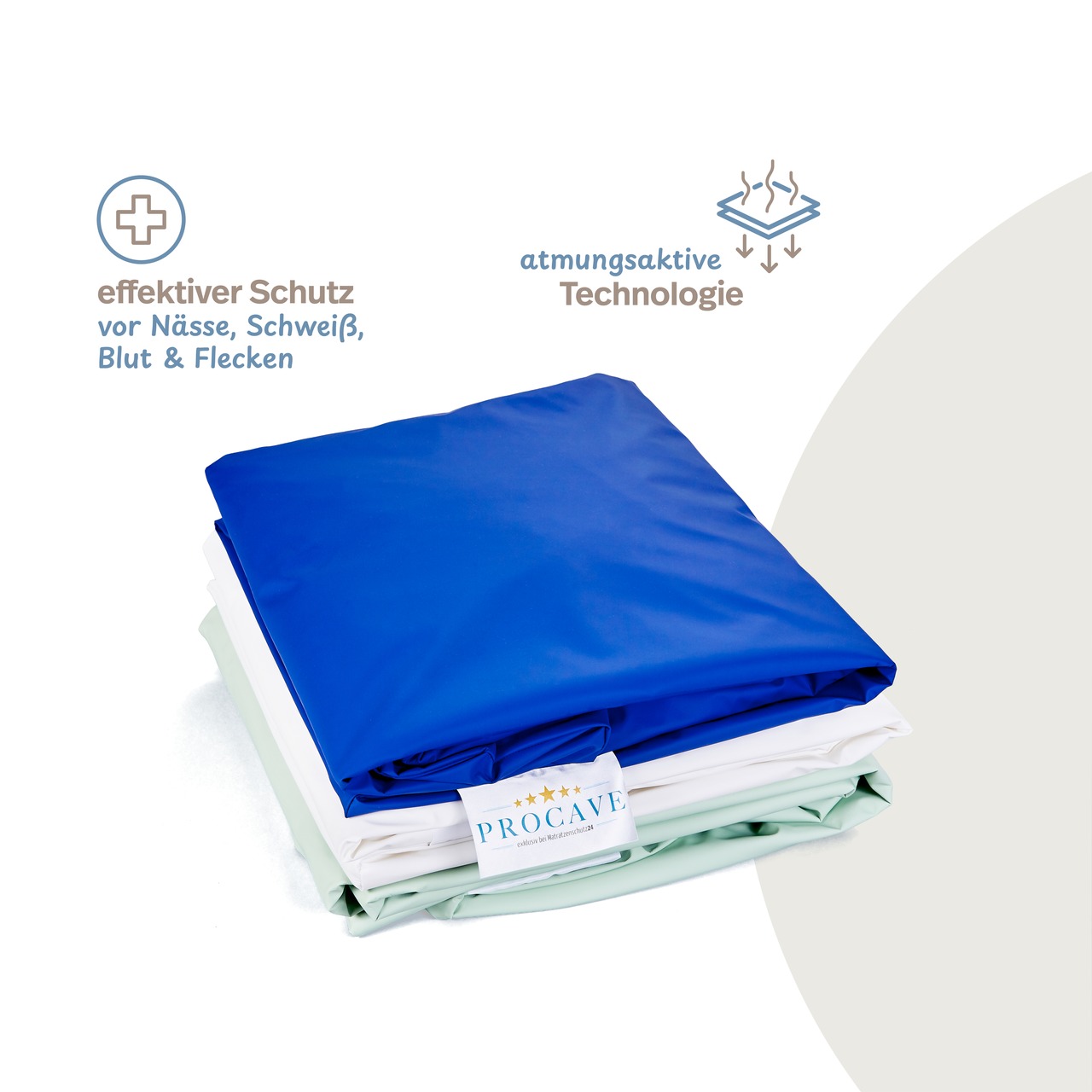 wasserdichtes Spannbettlaken abwischbar grün