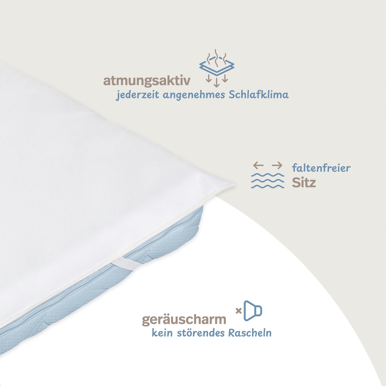 wasserundurchlässige Matratzen-Auflage 2-lagig