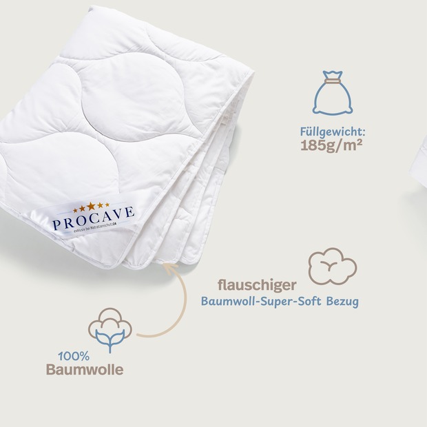 Baumwolle Qualitäts-Bettdecke - Sommer