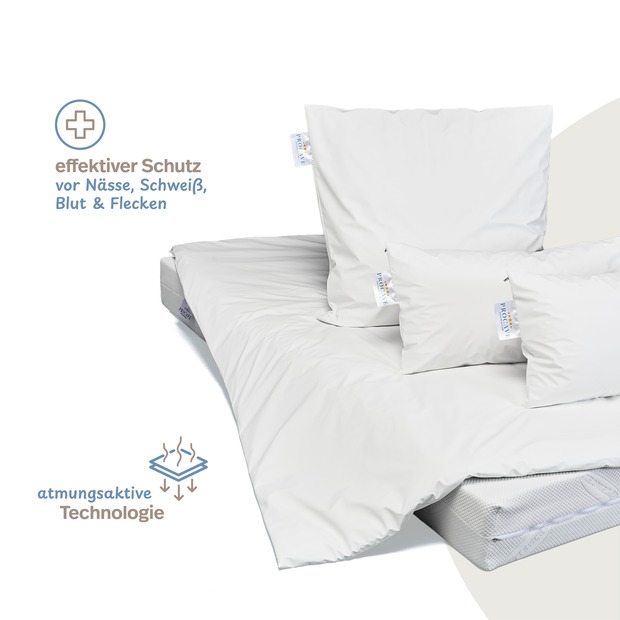 wasserdichter Kissenbezug abwischbar in weiß