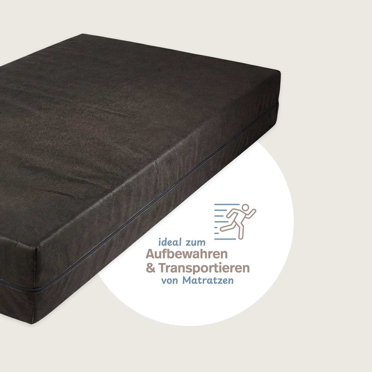 Matratzenhülle & Matratzen-Aufbewahrungstasche als Umzug mit Reißverschluss