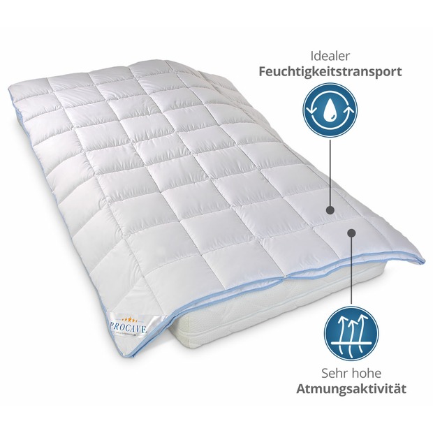 TopCool kochfeste Qualitäts-4-Jahreszeitendecke mit Druckknöpfen