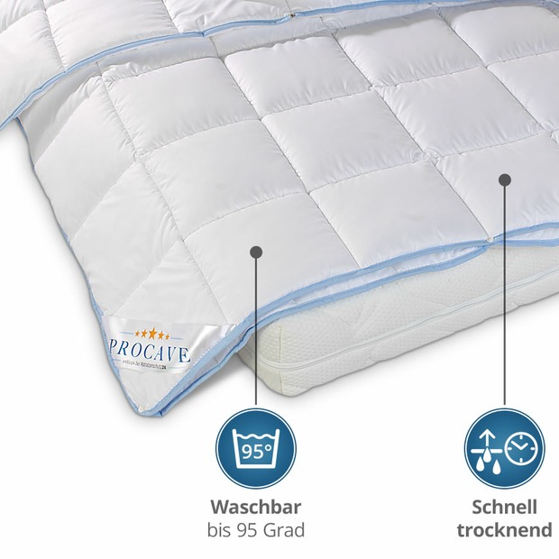 TopCool kochfeste Qualitäts-4-Jahreszeitendecke mit Druckknöpfen