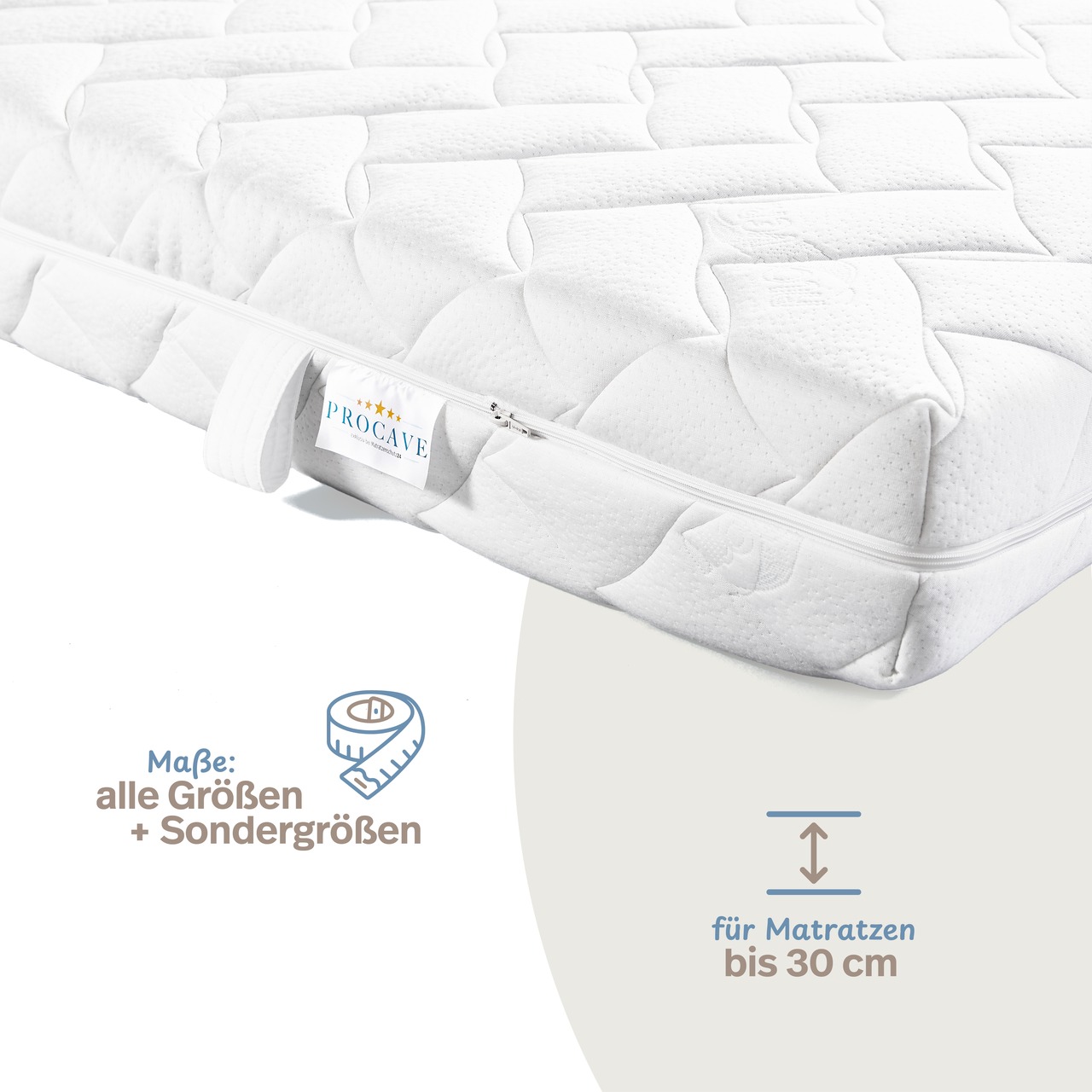 AloeVera Matratzenbezug versteppt