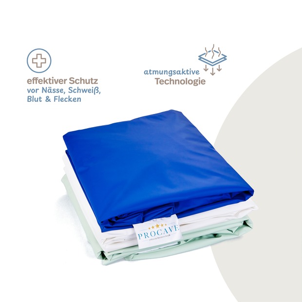 wasserdichtes Spannbettlaken abwischbar weiß