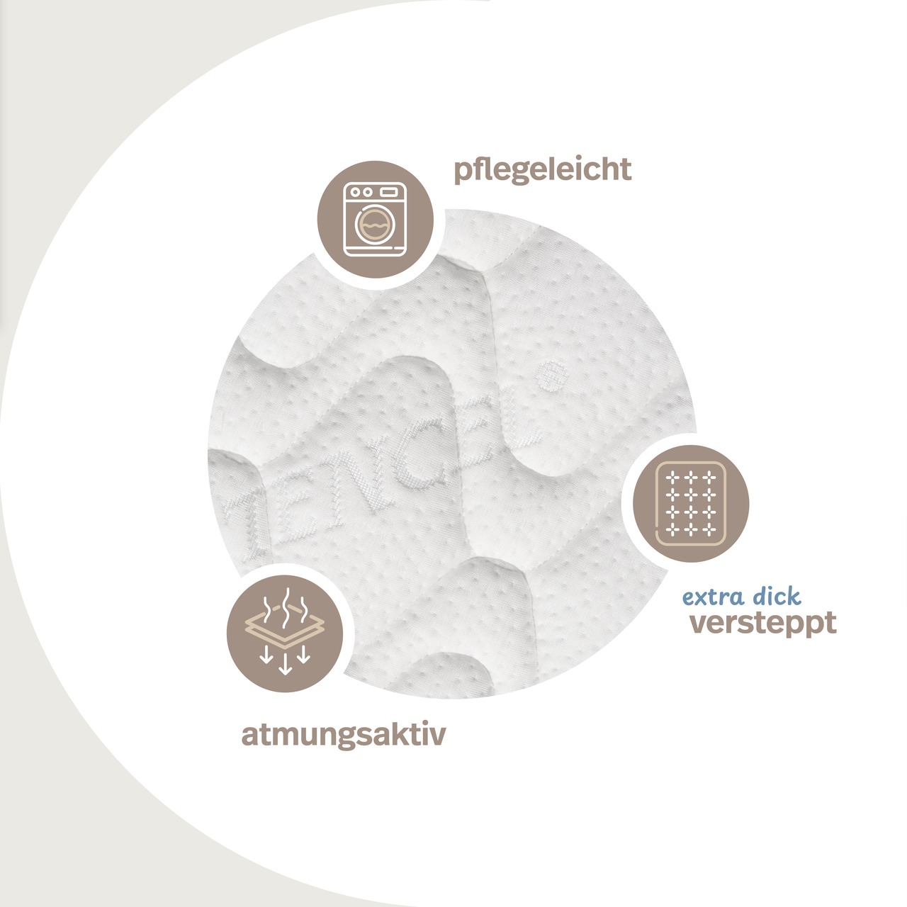 „GELI“ Würfelschnitt-Matratze mit profilierter Gelschaum-Auflage