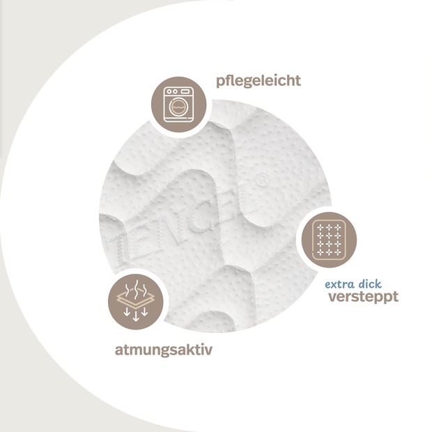 „GELI“ Würfelschnitt-Matratze mit profilierter Gelschaum-Auflage