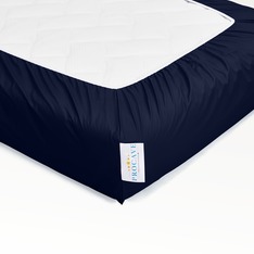 wasserdichtes Spannbettlaken abwischbar dunkelblau