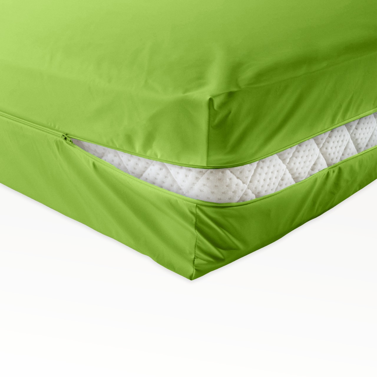 unversteppter Matratzenbezug apfelgrün