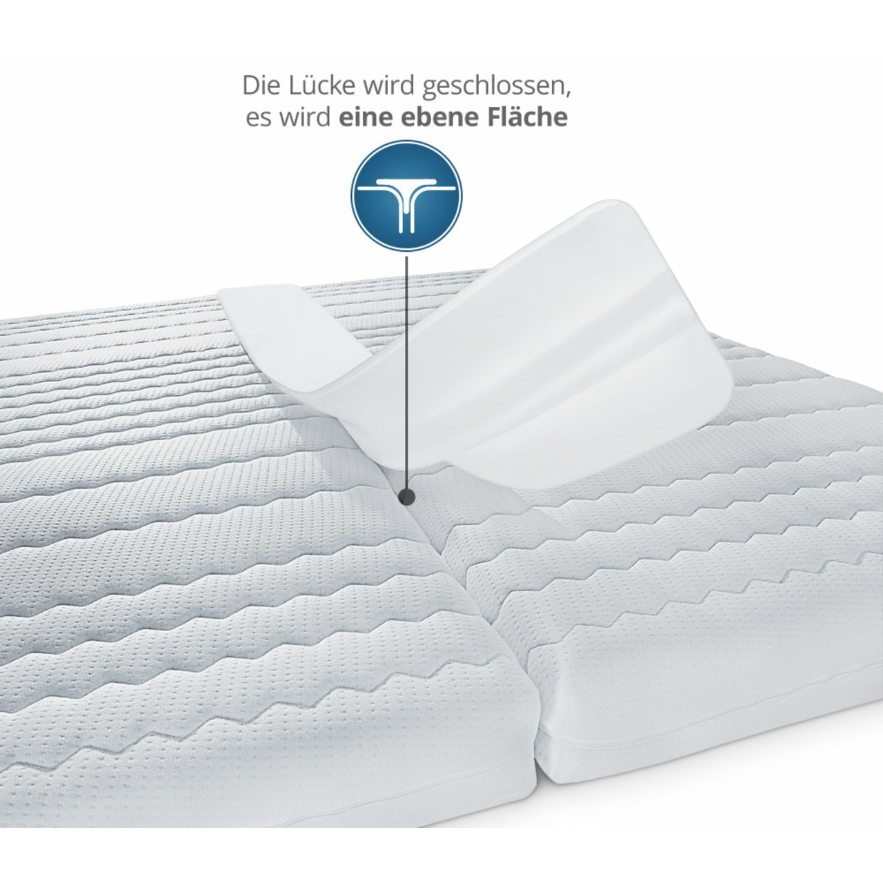 Matratzen-Brücke aus Schaumstoff