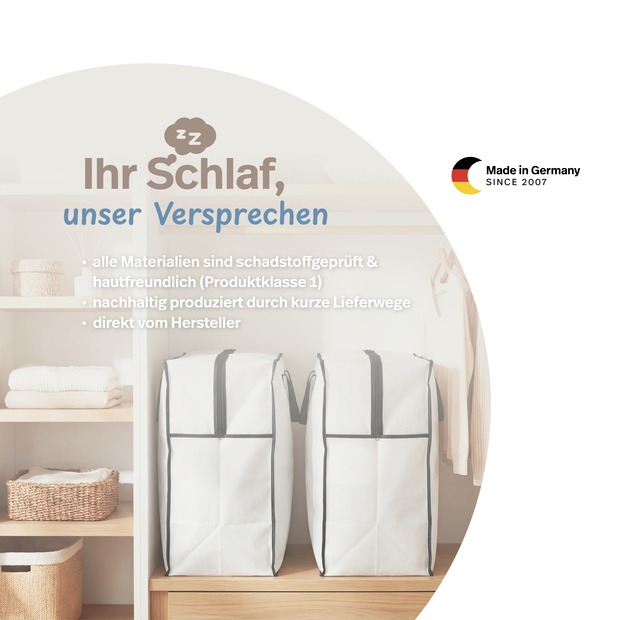 Aufbewahrungstasche für Decken-Kissen-Bettwaren