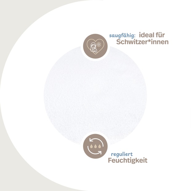 Feinflanell Schutzbezug für Seitenschläferkissen aus Baumwolle