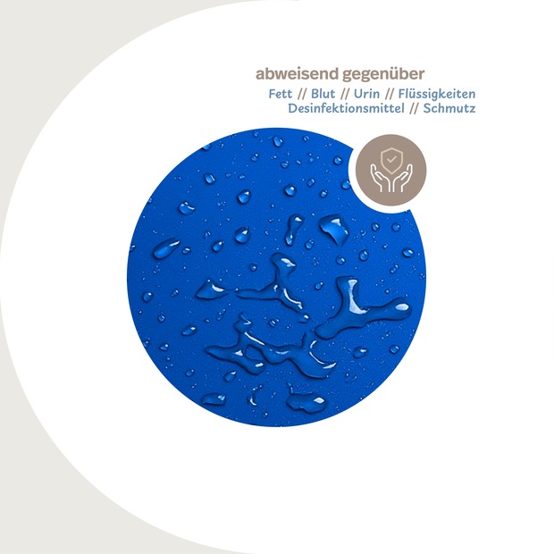 wasserdichter Kissenbezug abwischbar in blau