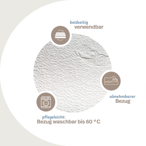 Bettkeil mit AloeVera-Doppeltuch-Bezug