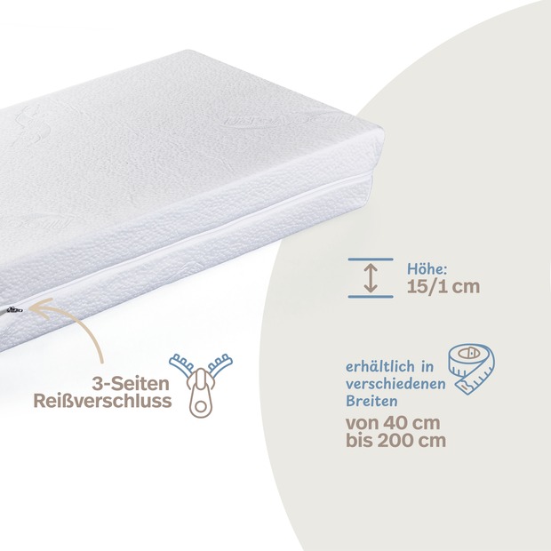 Bettkeil mit AloeVera-Doppeltuch-Bezug