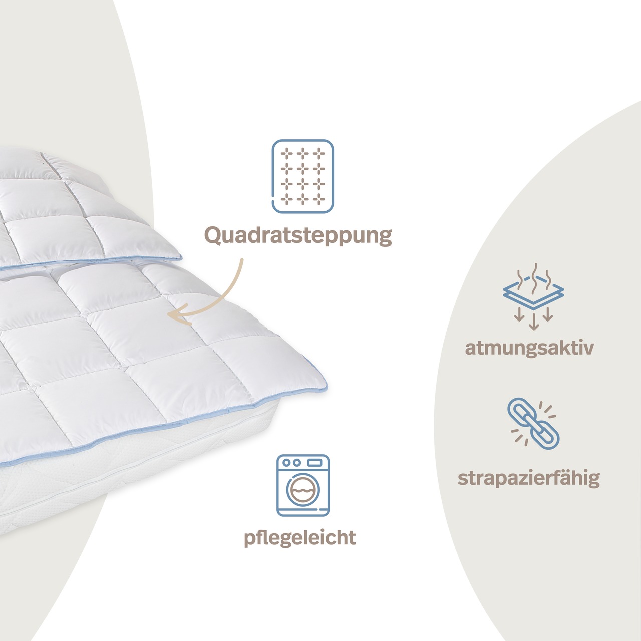 TopCool kochfeste Qualitäts-Ganzjahresdecke