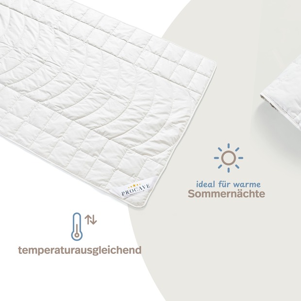 Kamelhaar Exquisit Qualitäts-Bettdecke - Sommer