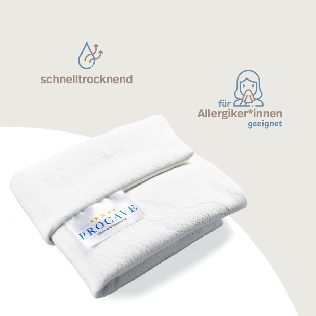 Bettkeil mit AloeVera-Doppeltuch-Bezug