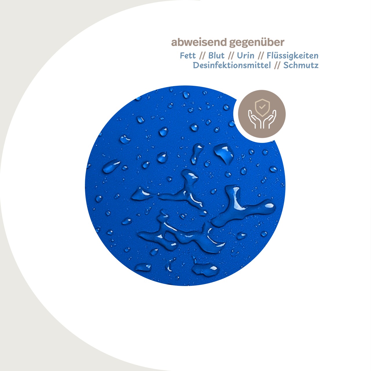 wasserdichter Matratzenbezug blau