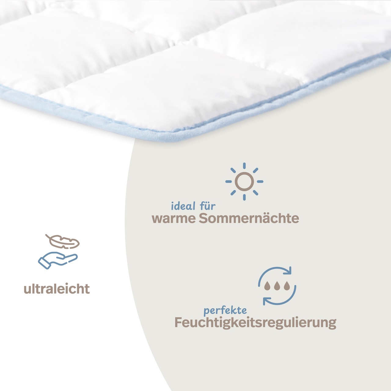 TopCool kochfeste Qualitäts-Sommerbettdecke