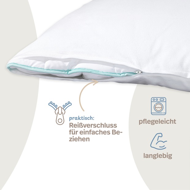 Feinflanell Schutzbezug für Kissen aus Baumwolle