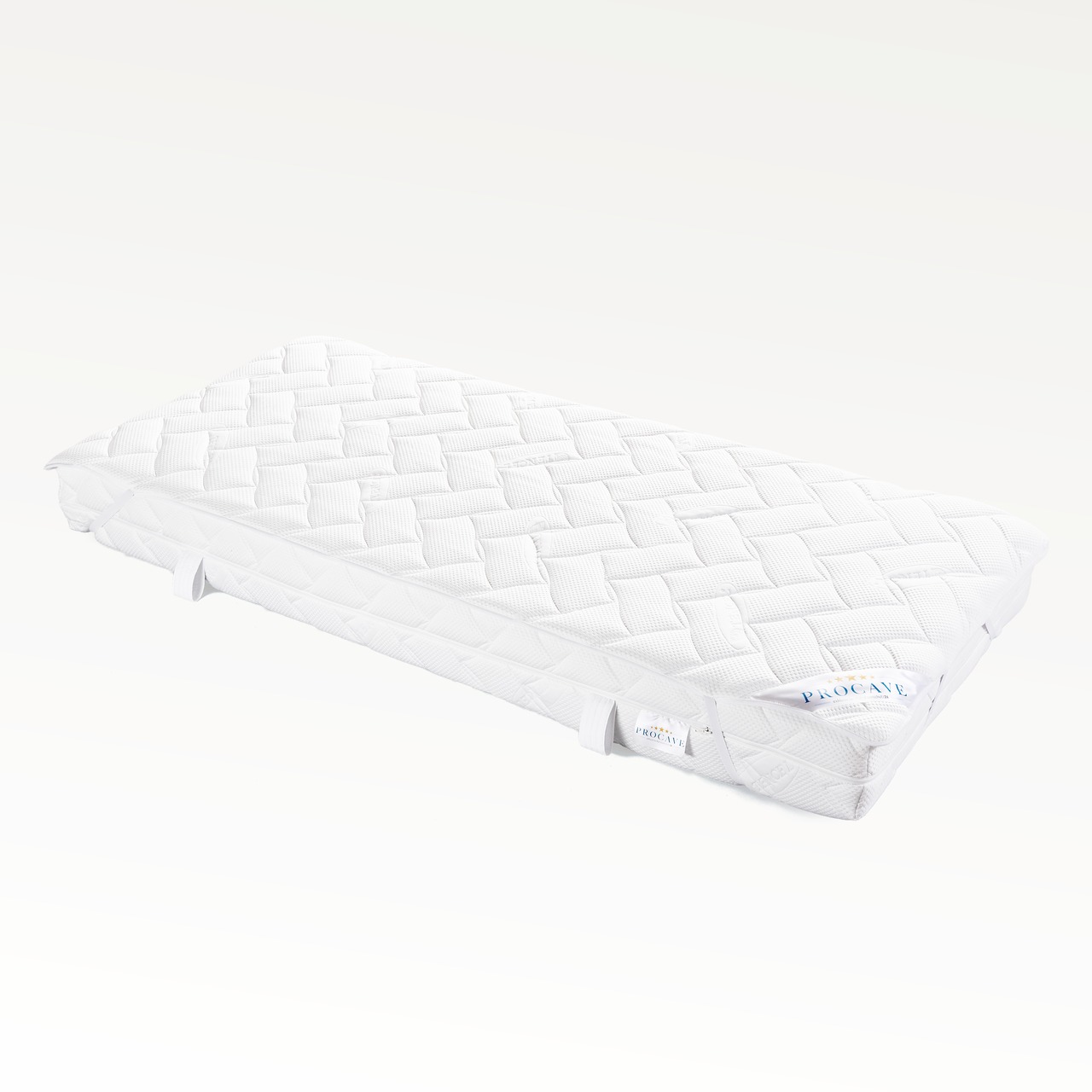 Matratzenauflage verstepptes Lyocell-Doppeltuch mit 4 Eckgummis