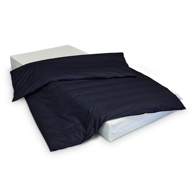 wasserdichter Inkontinenz Bettdeckenbezug abwischbar in dunkelblau
