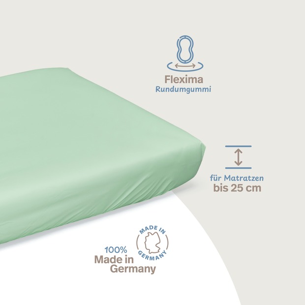 wasserdichtes Spannbettlaken abwischbar grün
